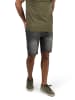 INDICODE Jeansshorts IDAlessio 70191MM kurze Hose im Knitterfalten-Look in hellgrau