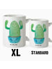 Mr. & Mrs. Panda XL Tasse Kaktus Happy ohne Spruch in Weiß