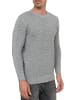 Rusty Neal Grobstrick mit Muster Einfarbig Rundhals-Pullover in Grau
