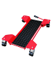relaxdays Motorrad-Rangierhilfe in Rot - (B)43 x (H)8 x (T)56 cm