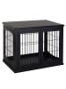 Pawhut Hundekäfig Schwarz L58,5 x B81 x H66 cm