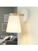 Licht-Erlebnisse Wandlampe in Holz Weiß
