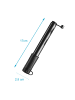 Intirilife Mini Fahrradpumpe Luftpumpe in Schwarz