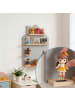 relaxdays Toniebox Regal "Haus" in Grau - (B)28 x (H)43 x (T)17 cm