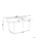 Beliani Ausziehbarer Tisch LARTO in Braun - (W) 90 x (H) 76 x (L) 180 cm