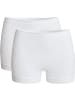 Con-ta Baumwolle, Feinripp Schlüpfer 2er-Pack in weiß