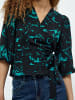 minus Bluse in Ocean Green Swirl Print