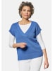 GOLDNER Trageangenehmer Pullunder mit modischem Ausschnitt in jeansblau
