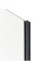 Beliani Duschwand AHAUS in Transparent/Schwarz - (W) 90 x (H) 190 x (L) 90 cm