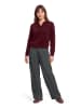 BETTY & CO Strickpullover mit Kragen in Fall Burgundy