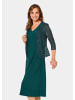 GOLDNER Kleid mit Spitzenjacke Kleid mit paillettenbesetzter Spitzenjacke in smaragd