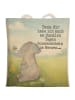 Mr. & Mrs. Panda Shopper-Tasche Elefant Biene Design mit Spruch in Weiß