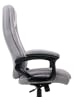 Beliani Chefsessel GRACEFUL in Grau/Schwarz - (W) 70 x (H) 119 x (L) 70 cm