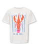 KIDS ONLY T-Shirt mit maritimen Prints KOGJOANNA in cloud dancer lobster