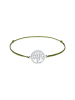 Elli Armband 925 Sterling Silber Lebensbaum in Olive