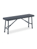 relaxdays 2 x Bierbank in Grau - (B)102 x (H)42 x (T)25 cm