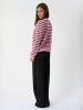 TeeShoppen Pullover Crizette in Pink- Burgundy