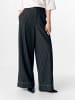 Object Wide Leg Hose in Black Denim