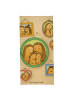 Mr. & Mrs. Panda Saunahandtuch Igel Familie Design ohne Spruch in Blau Pastell