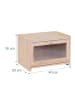 relaxdays Brotkasten in Natur - (B)40 x (H)26 x (T)25 cm