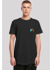 F4NT4STIC Long Cut T-Shirt Colorfood Collection - Rainbow Apple in schwarz
