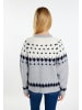 usha BLUE LABEL Damen Strickcardigan in Grau Mehrfarbig