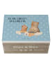 Mr. & Mrs. Panda Aufbewahrungsbox Oma Backen mit Spruch in Blau Pastell