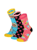 Yuhu Damen Socken Super Mom You Rock 3er Pack Muttertag Geschenkbox in Rot