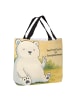 Mr. & Mrs. Panda Tasche Eisbär Faul Design mit Spruch in Weiß
