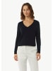 comma Strickpullover langarm in Blau