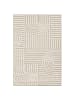 KADIMA DESIGN Teppich Hochflor Skandi-Boho Muster Polypropylen Wohnzimmer in Creme