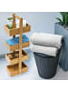 relaxdays Ablageständer in Natur- (B)25 x (H)75 x (T)18 cm