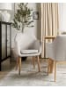 Beliani Esszimmerstuhl YORKVILLE II in Beige/Braun - (W) 56 x (H) 82 x (L) 46 cm