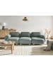 Beliani 3-tlg 3-Sitzer Sofa AMLI in Grün/Braun