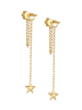 Elli Ohrringe 925 Sterling Silber Sterne, Astro, Stern in Gold