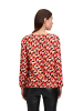 Betty Barclay Schlupfbluse mit Muster in Rot/Schwarz