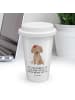 Mr. & Mrs. Panda Kaffeebecher To Go Hund Dame mit Spruch in Weiß