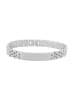 Adeliás Unisex Armband – Gliederarmband aus Edelstahl 20,5 cm in silber