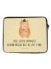 Mr. & Mrs. Panda Laptop Tasche Hamster Hut mit Spruch in Gelb Pastell