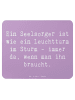 Mr. & Mrs. Panda Mauspad Spruch Seelsorger Leuchtturm mit Spruch in Lavendeltraum