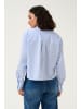 Kaffe Langarm - Hemd KAsofie Baggy fit in White/Blue Stripe