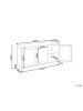 Beliani Vitrine NEWPORT in Schwarz - (W) 115 x (H) 65 x (L) 35 cm