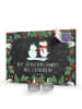 Mr. & Mrs. Panda Adventskalender Einhorn Schneemann mit Spruch in Kreidetafel