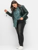sheego Gerade Jeans in black denim