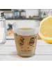 Mr. & Mrs. Panda Schnapsglas Bienen Paar ohne Spruch in Transparent
