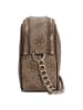 Guess Noelle II Crossbody - Umhängetasche 20 cm (dark taupe logo) in latte logo/brown
