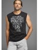 Man's World Muscleshirt in grau /schwarz