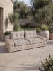 Aspero Set Stuhl- und Rückenkissen 58x58 cm & 58x40 cm in Beige