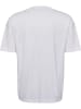 Hummel T-Shirt Hmlloose Erwachsene in WHITE/DARK GREEN