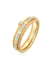 Elli Ring 925 Sterling Silber Ring Set in Gold